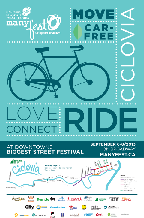 Visit Bike Winnipeg at the 2013 Ciclovia