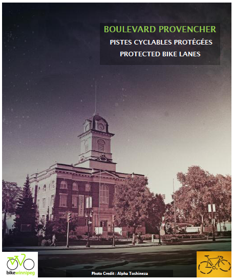 Poster for Provencher Boulevard Protected Bike Lane Project